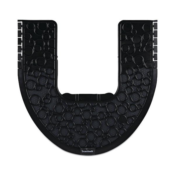 Boardwalk Commode Mat 2.0, Absorbant, Rubber, 22 x 22, Black, PK6 PSCM-P-000I006M-00-21430 - main